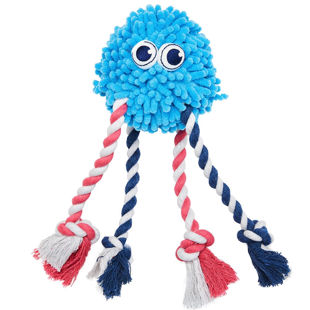Dog Toy DOGS & CATS & CO. Interective Chew Dog Toy - 1 Pack Blue Octopus / 12"